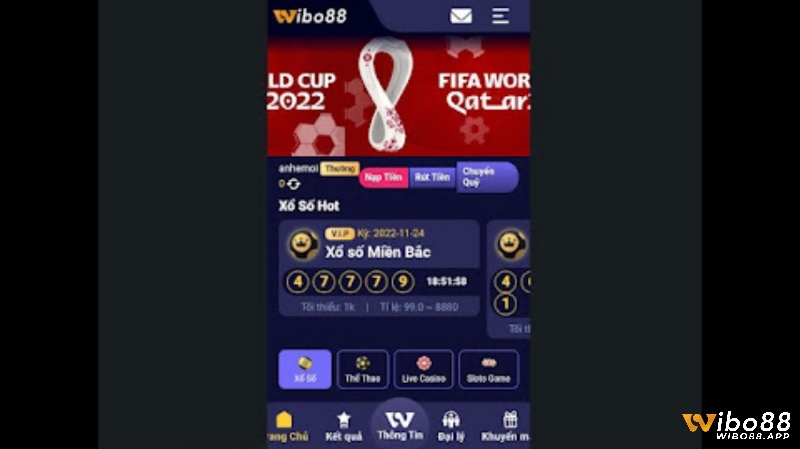 Các ưu điểm nổi bật của app Wibo88