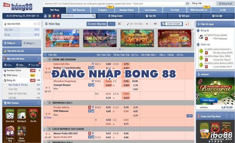 Dang nhap bong88 như thế nào?