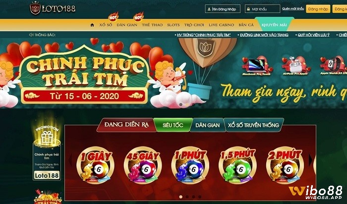 Trang cá cược lô đề Loto 788 hoạt động hoàn toàn hợp pháp