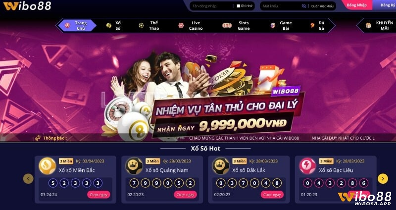 Đánh bài đổi tiền thật online Wibo88