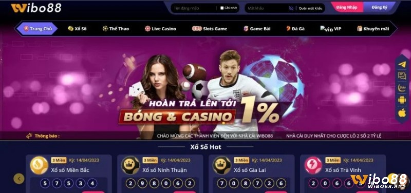 Game đánh bài ăn tiền online Wibo88