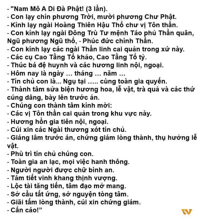 Văn khấn xin trúng lô đề từ gia tiên