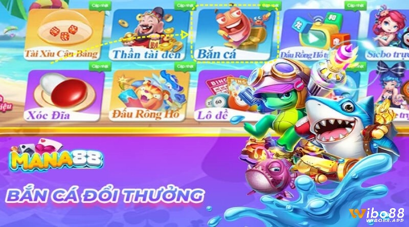 Trải nghiệm ngay game bắn cá tại Mana88