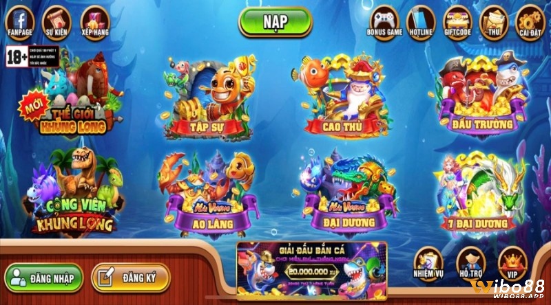 Chọn nhà cái đa dạng sản phẩm game bắn cá online đổi thưởng