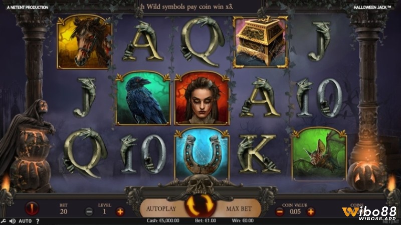 Có nhiều tính năng hấp dẫn trong Halloween Jack Slot Hot