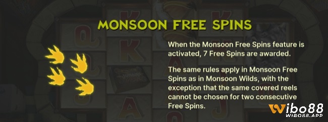 Biểu tượng được xáo trộn ngẫu nhiên trong 6 vòng quay miễn phí trong Monkey Free Spins