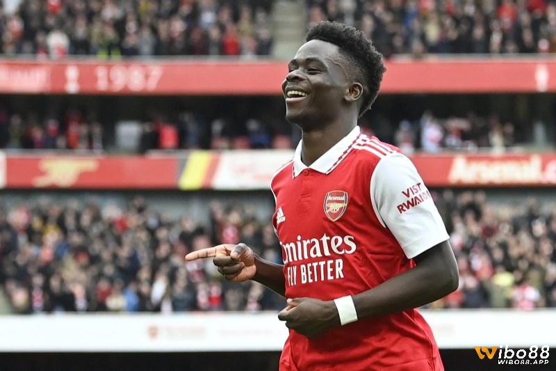 Bukayo Saka có giá chuyển nhượng 100 triệu euro - đứng thứ 6 danh sách cầu thủ đắt giá nhất