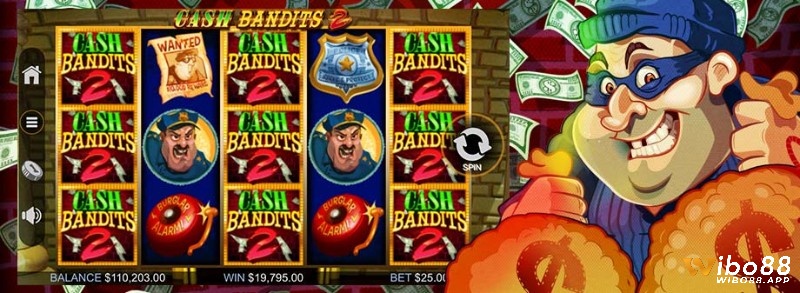 Hệ thống tính năng thưởng đặc biệt trong Cash Bandits 2 slot