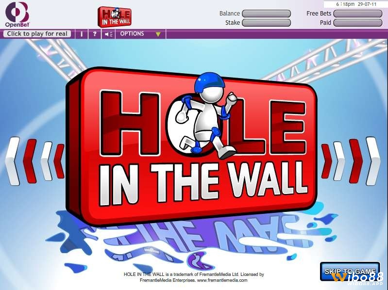 Hole in the Wall là một trò chơi slot video hấp dẫn