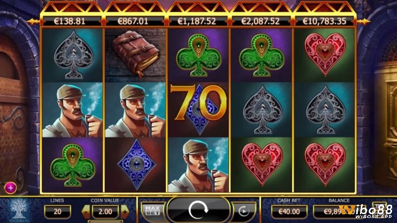 Chủ đề hấp dẫn cho người chơi trải nghiệm cùng Holmes and the Stolen Stones Hot Jackpot