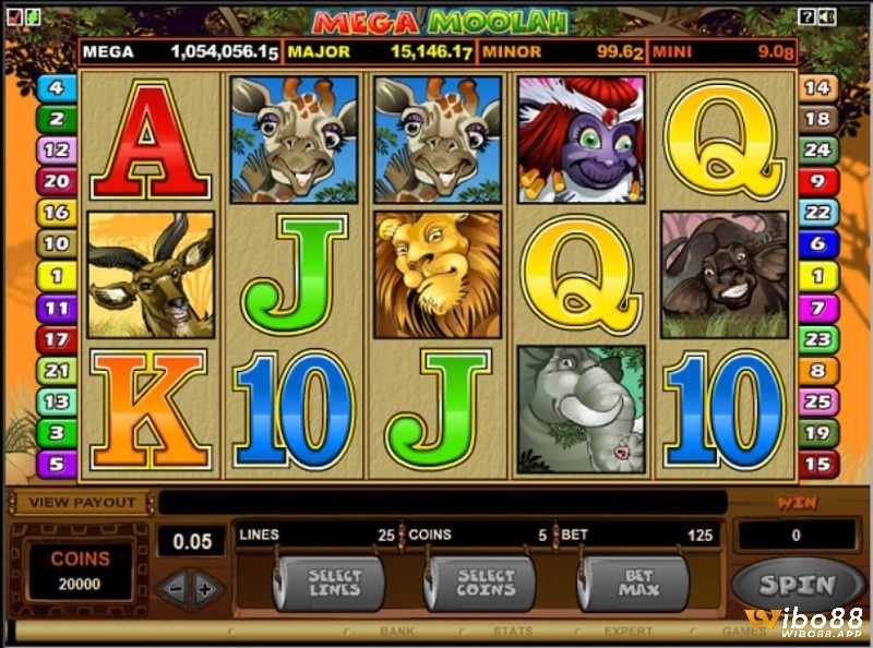 Jackpot Game Jackpot Mega Moolah Wibo88 vô cùng được yêu thích