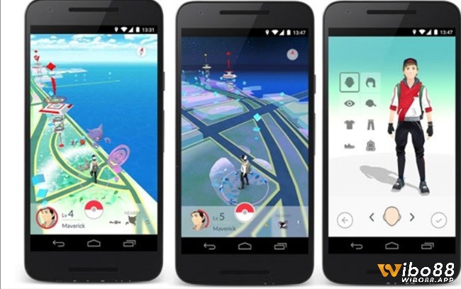 Trang bị các phụ kiện và tiến hành di chuyển để bắt Pokémon