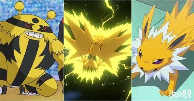 Pokémon hệ điện có 9 loại